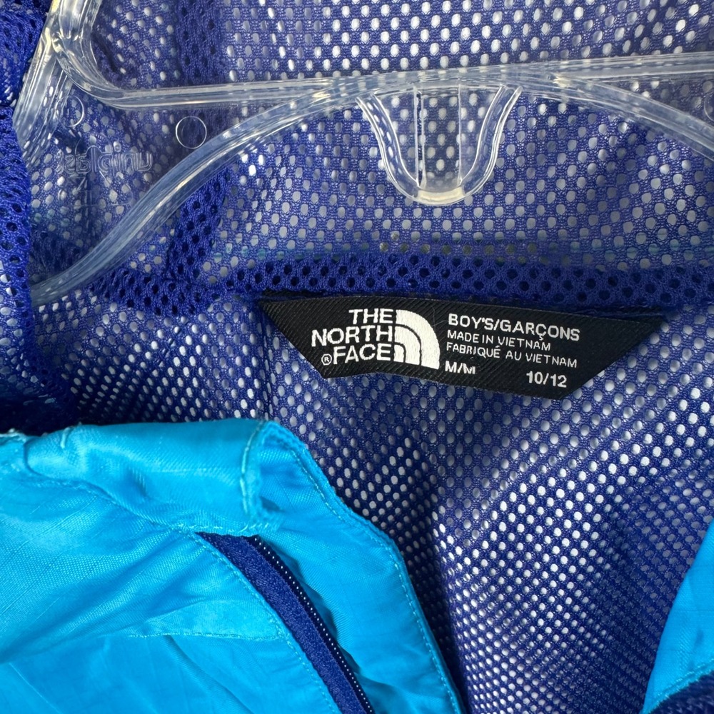 The North Face Boys Blue DryVent Rain Jacket Hooded Size M 10/12 - Picture 4 of 12